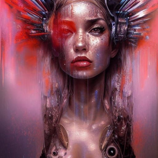 Goddess in Ecstasy: Hyperdetailed Cinematic Art
