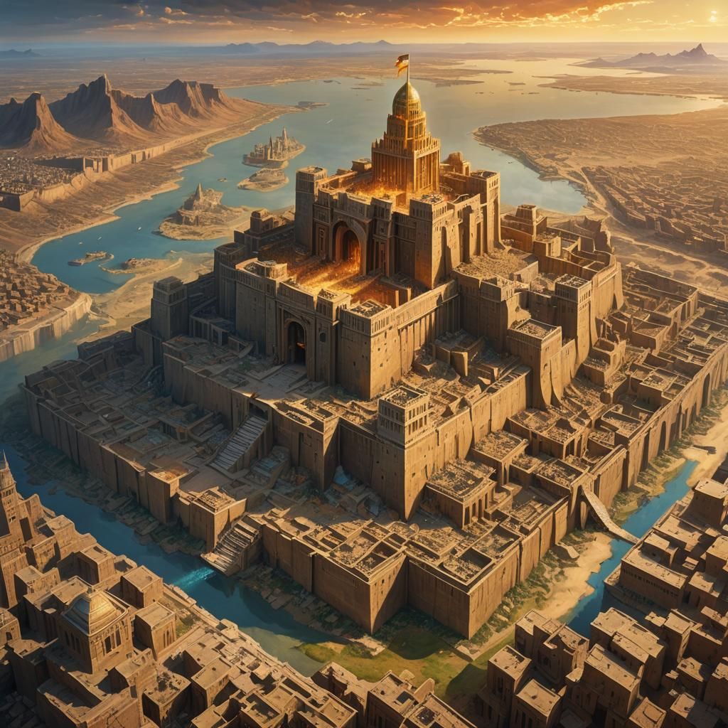 Apocalyptic New Jerusalem Descent: A Surreal Landscape