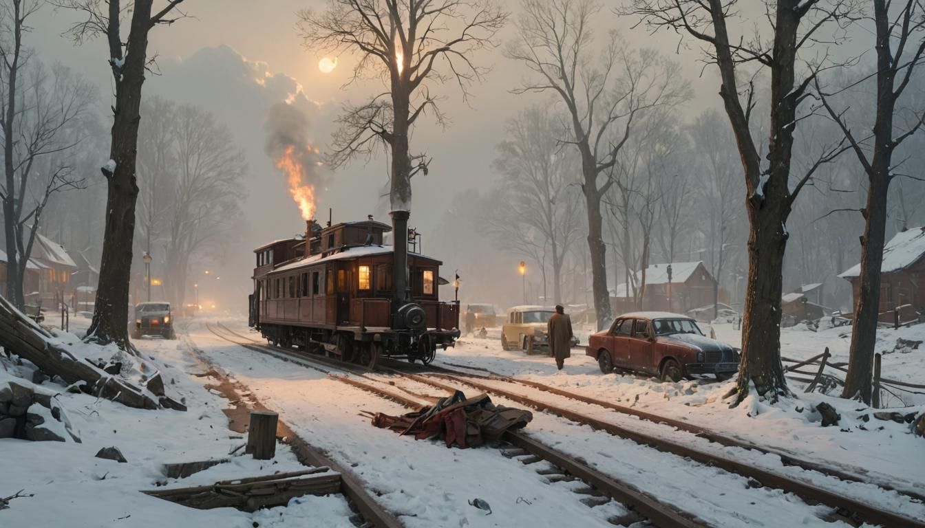 Disastrous Day in Romantic Digital Painting