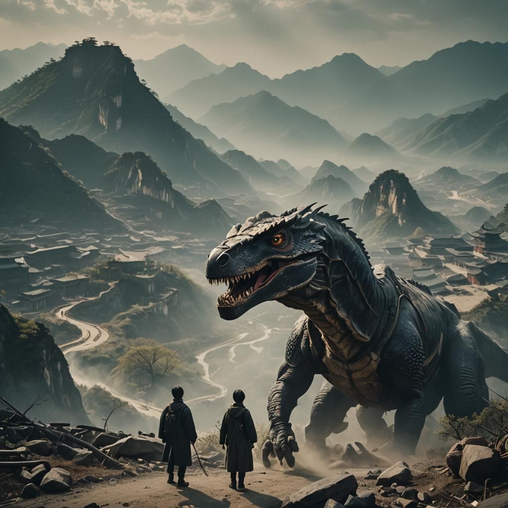 Cinematic China Film Still: Atmospheric Masterpiece