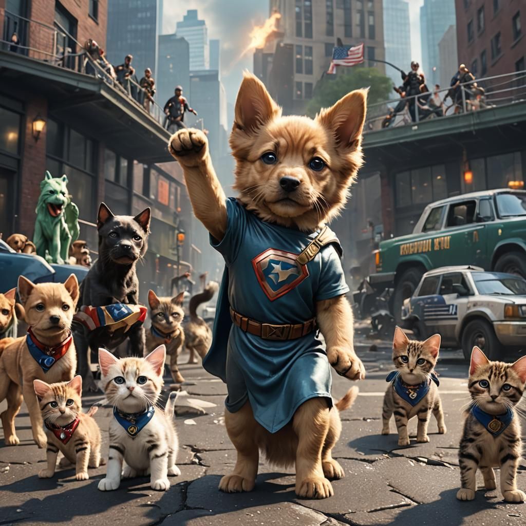 Superhero Puppies Fight Crime in New York