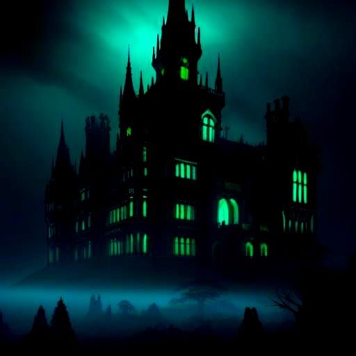 Steampunk Haunted House in Victorian Gothic Style