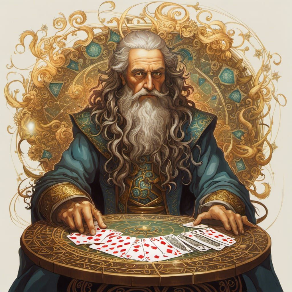 Leonardo da Vinci Playing Solitaire