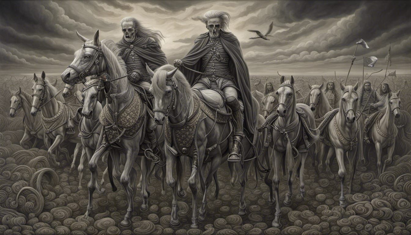 Famine, third horseman of the apocalypse