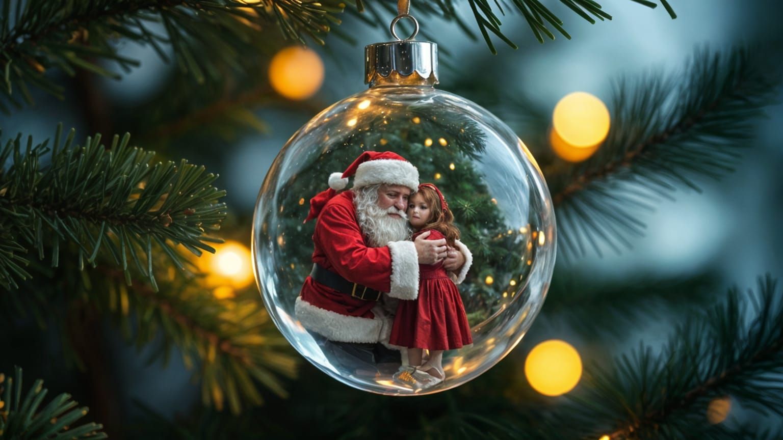 Whimsical Crystal Ball Reflections of a Joyful Christmas Mom...