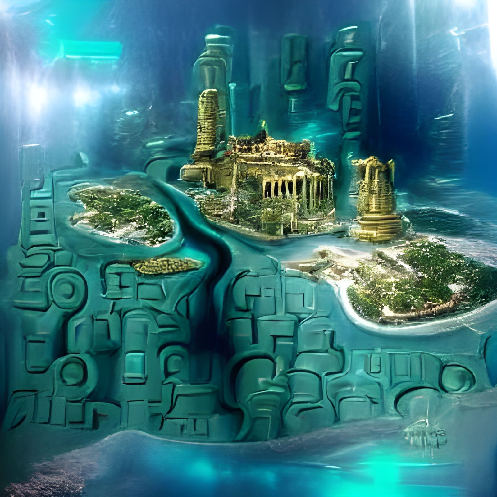 Lost City of Atlantis Illustration