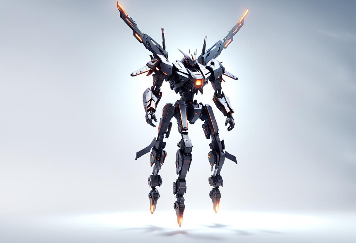 Arknights Nightmare: Intricate Sci-Fi Mech in 8K