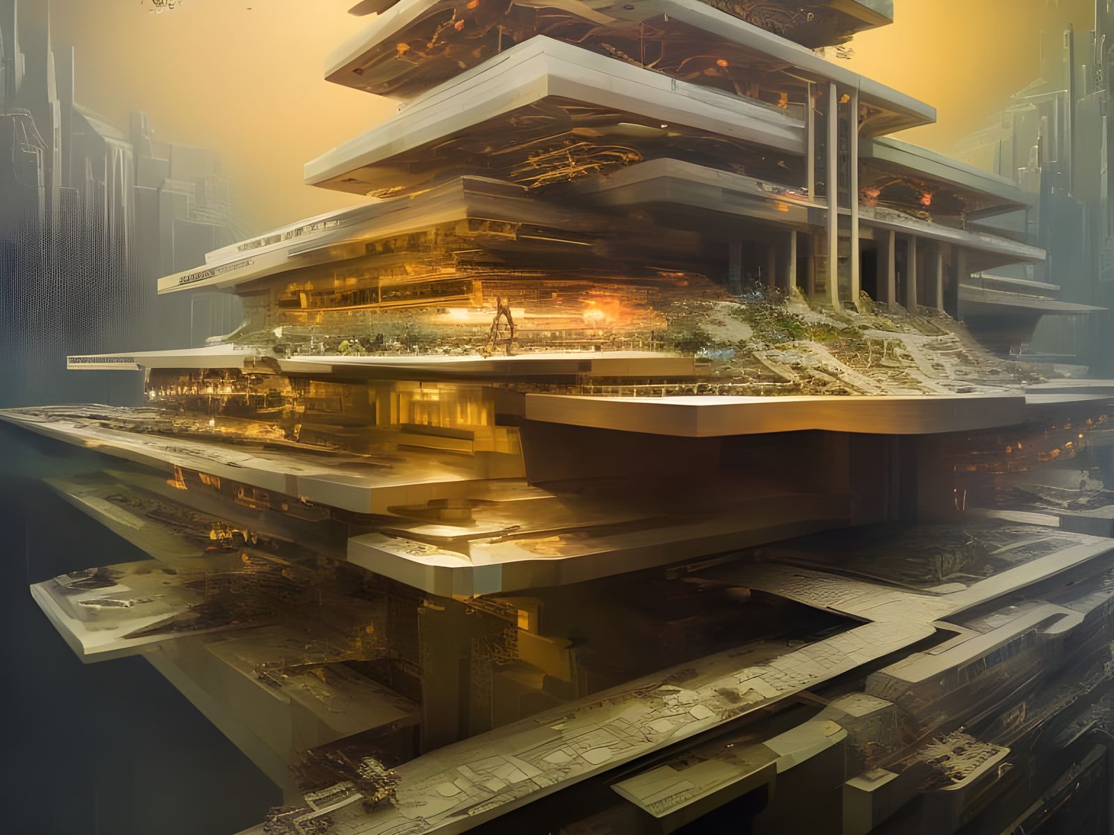 Hyperdetailed Brain Deconstruction in Bold Colors