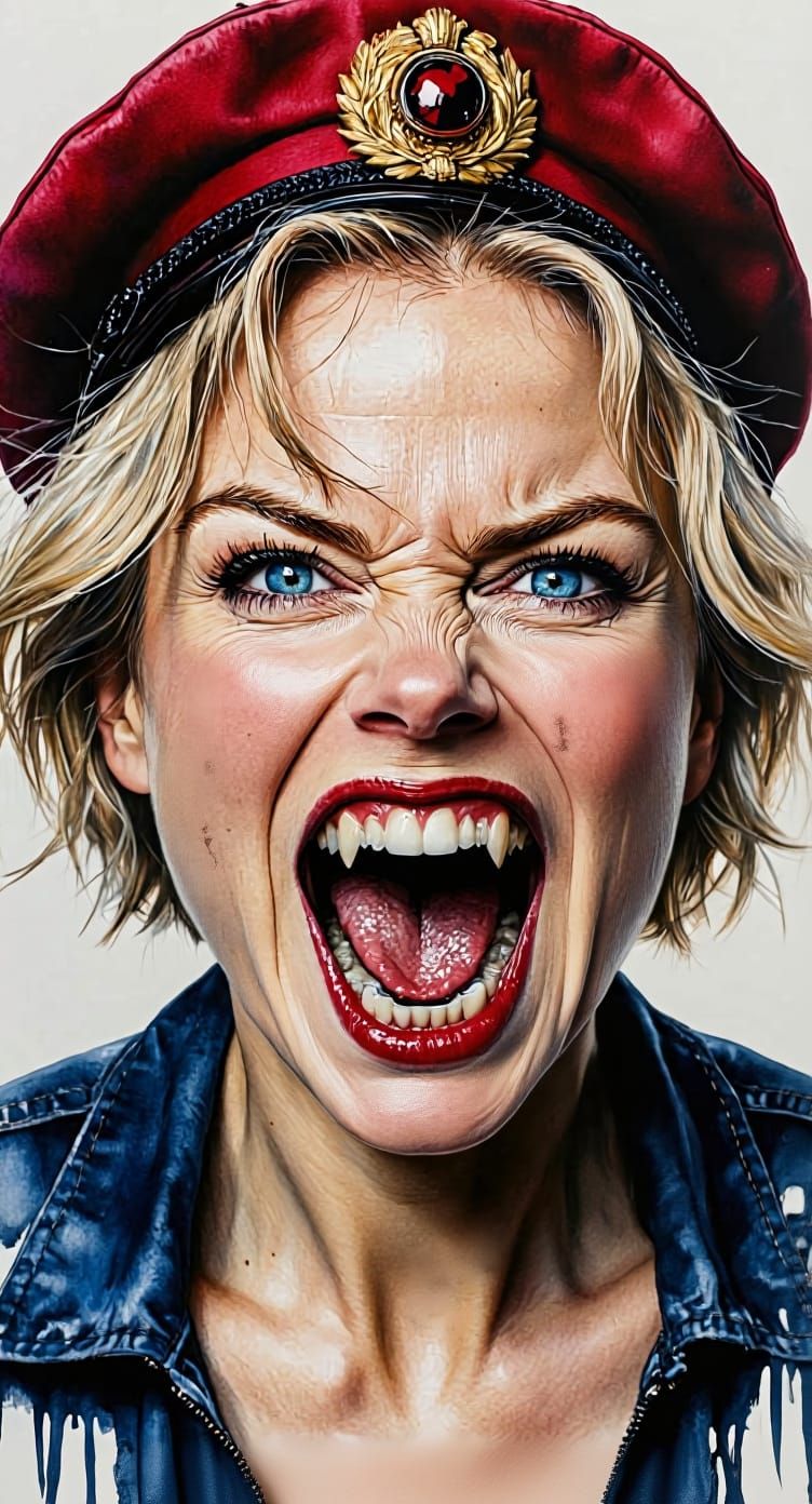 Realistic Portrait of Little Red Riding Hood