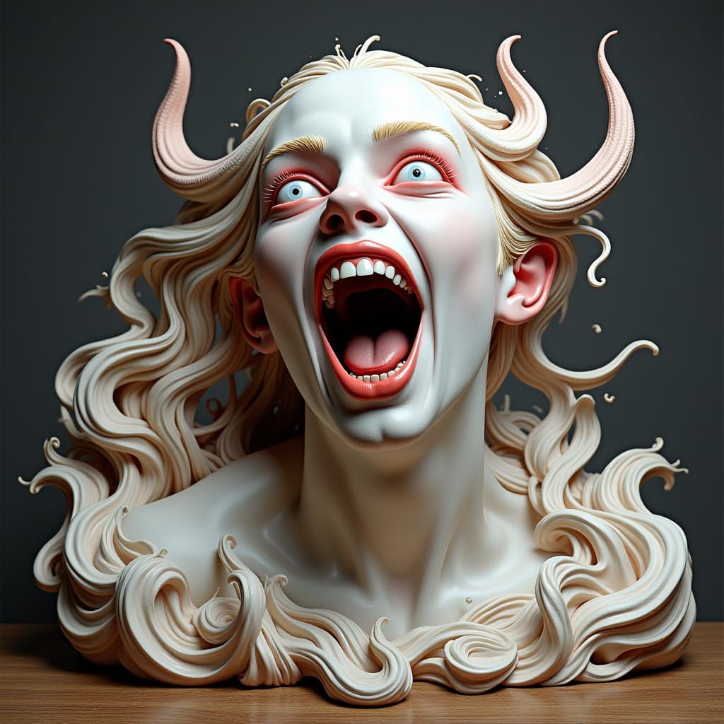 Expressive Sculpture of Imminent Glory