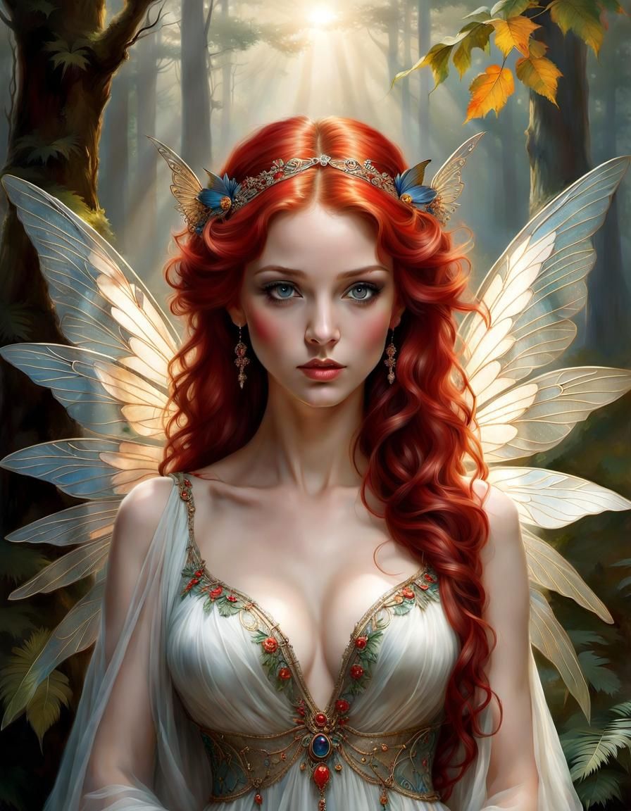 red haired woman fairy