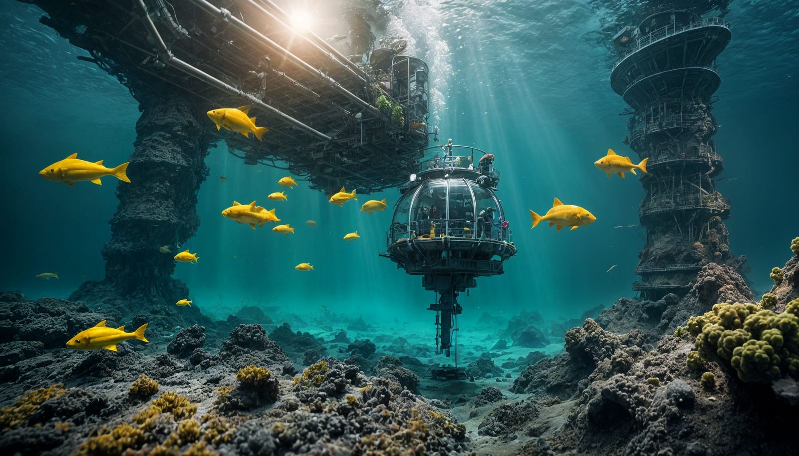 Alien Sea Mining Operation: Professional Photography