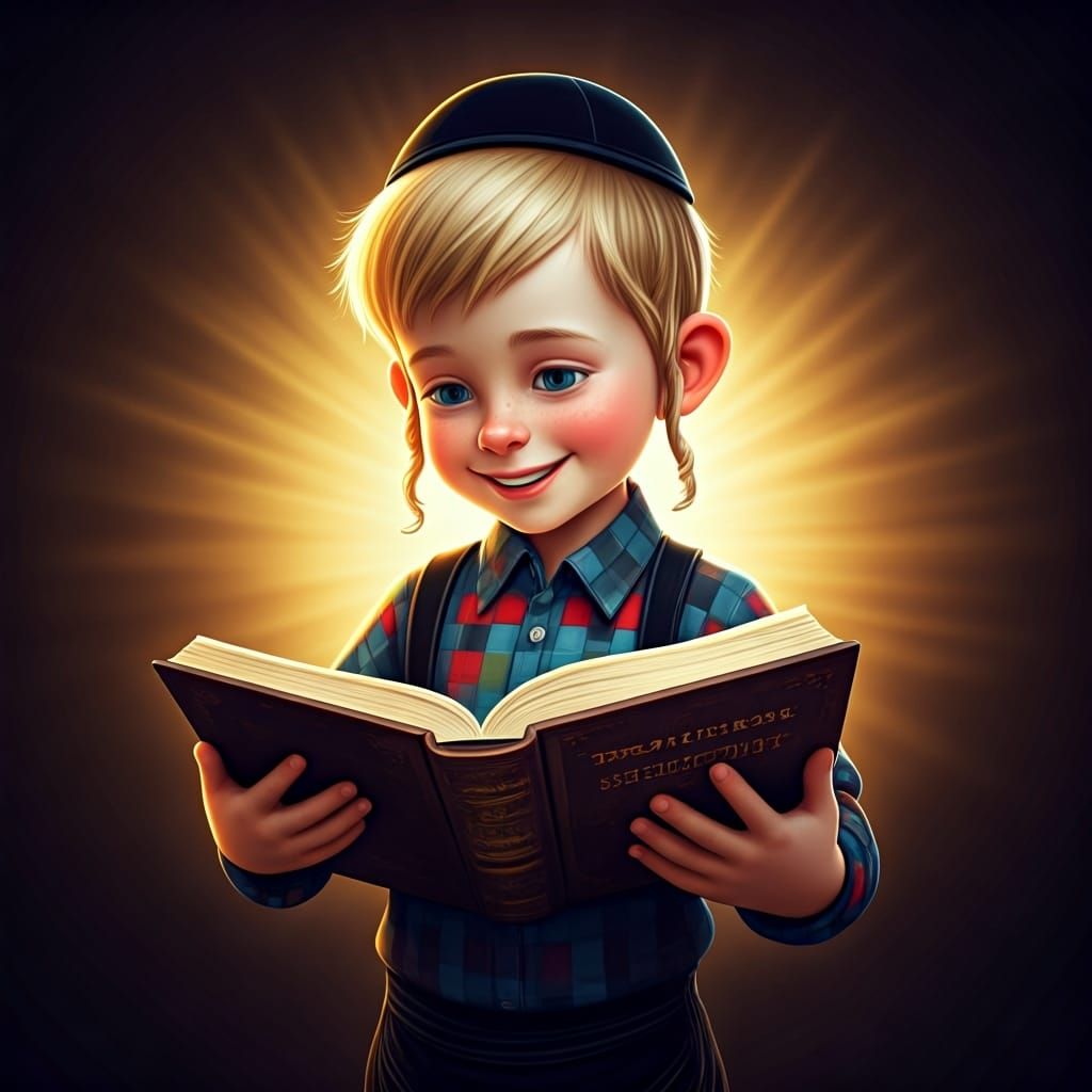 Smiling Boy Studies in Pixar Style 3D Art