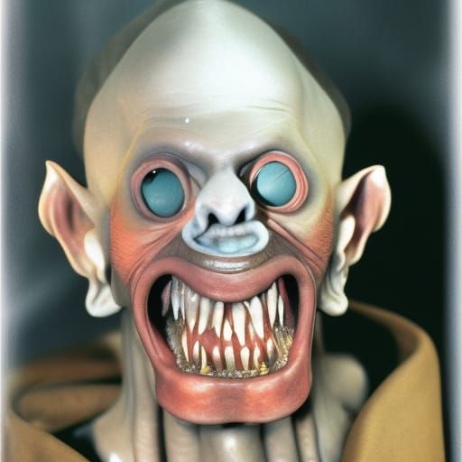 Grotesque Nosferatu Vampire with Hideous Features