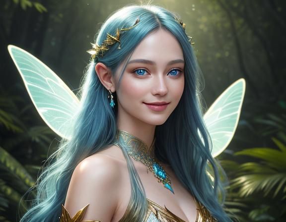 solarpunk-fairy blue
