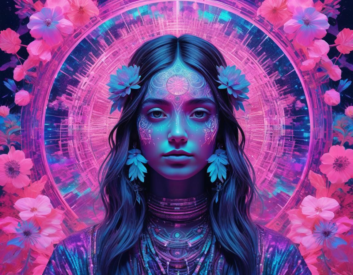 Arya: Magical Ethereal Art in Pink Tones