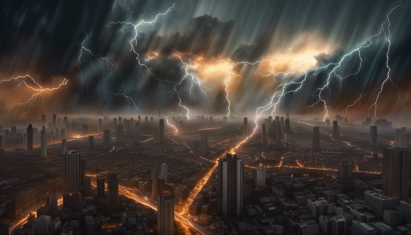 Epic Cinematic Vision of Burning Cities