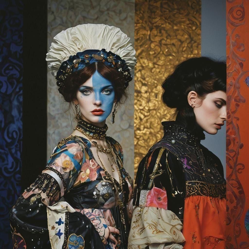 Ethereal Fantasy in Ornate 80s Punk Style