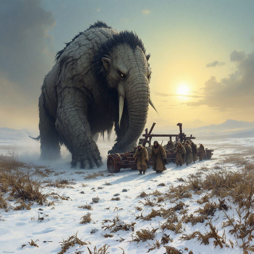 The people. Are. The Heroes. Now. Behemoth Pulls the Peasant's Plough.