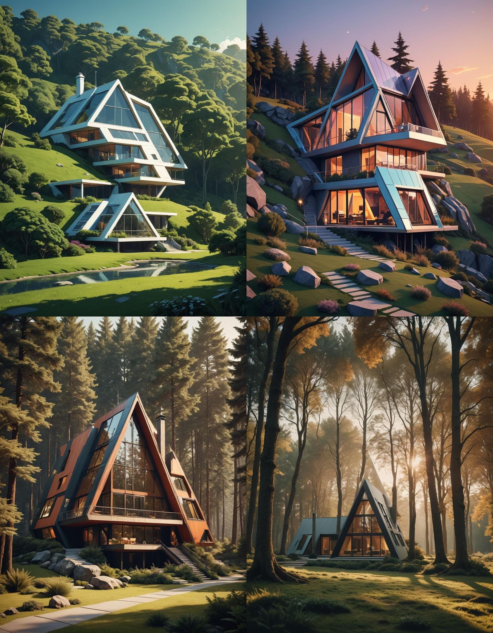 Minimalist Futuristic Country House in Narnia Style