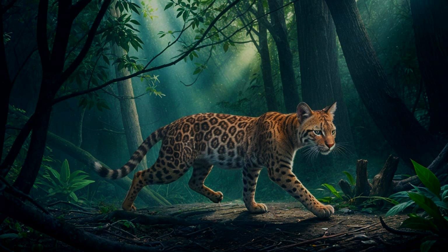 Mangrove Forest Mystery in Oil Painterly Style