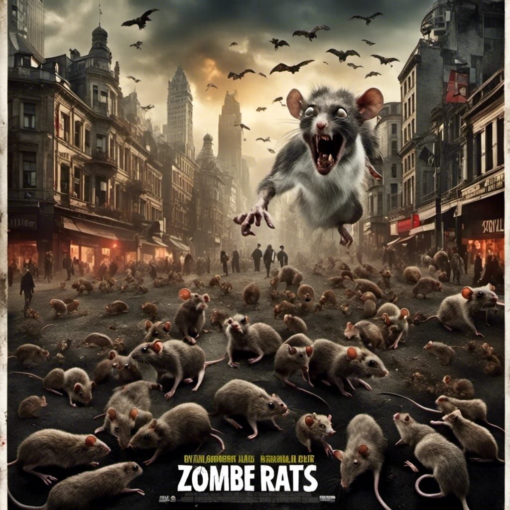 Movie poster, Zombie Rats