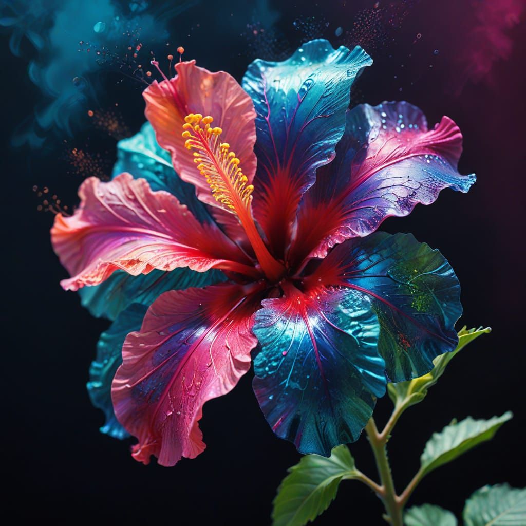 Whale Creates Wave in Hokusai Style