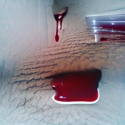 Viscous Blood Close-Up: Digital Render