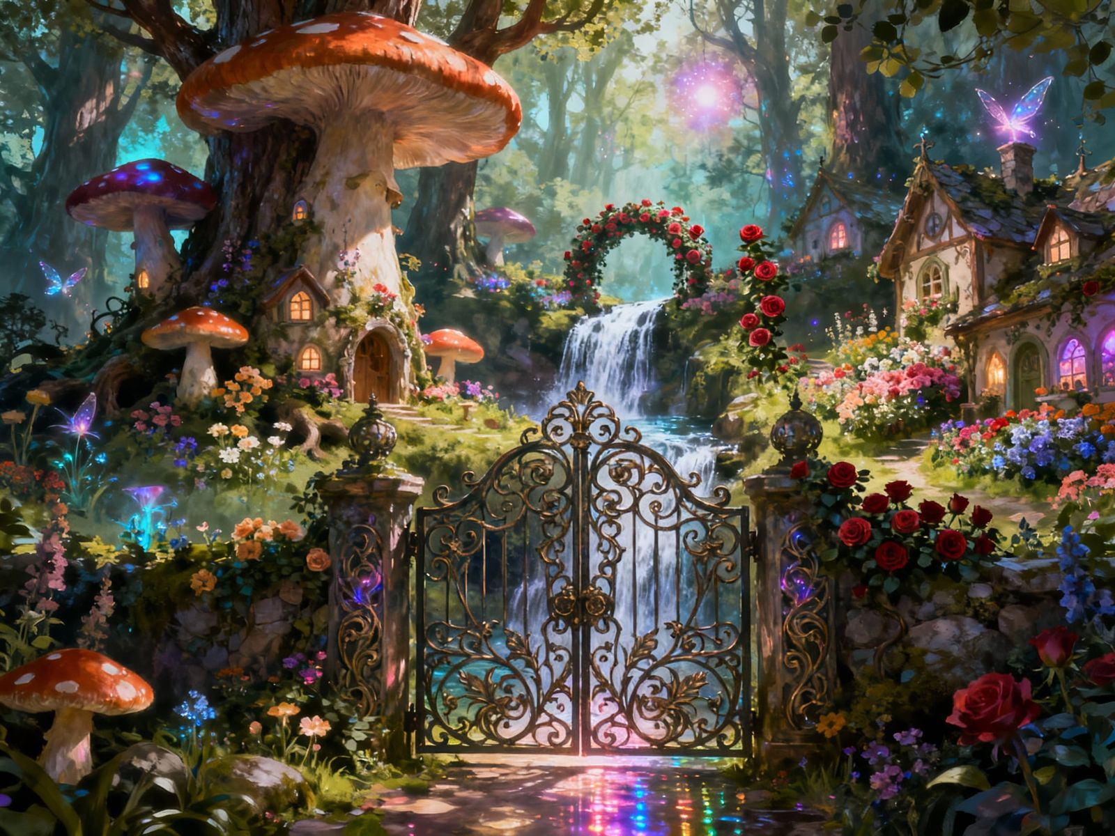 Magical Fairy Gate to Enchanted Woodland World