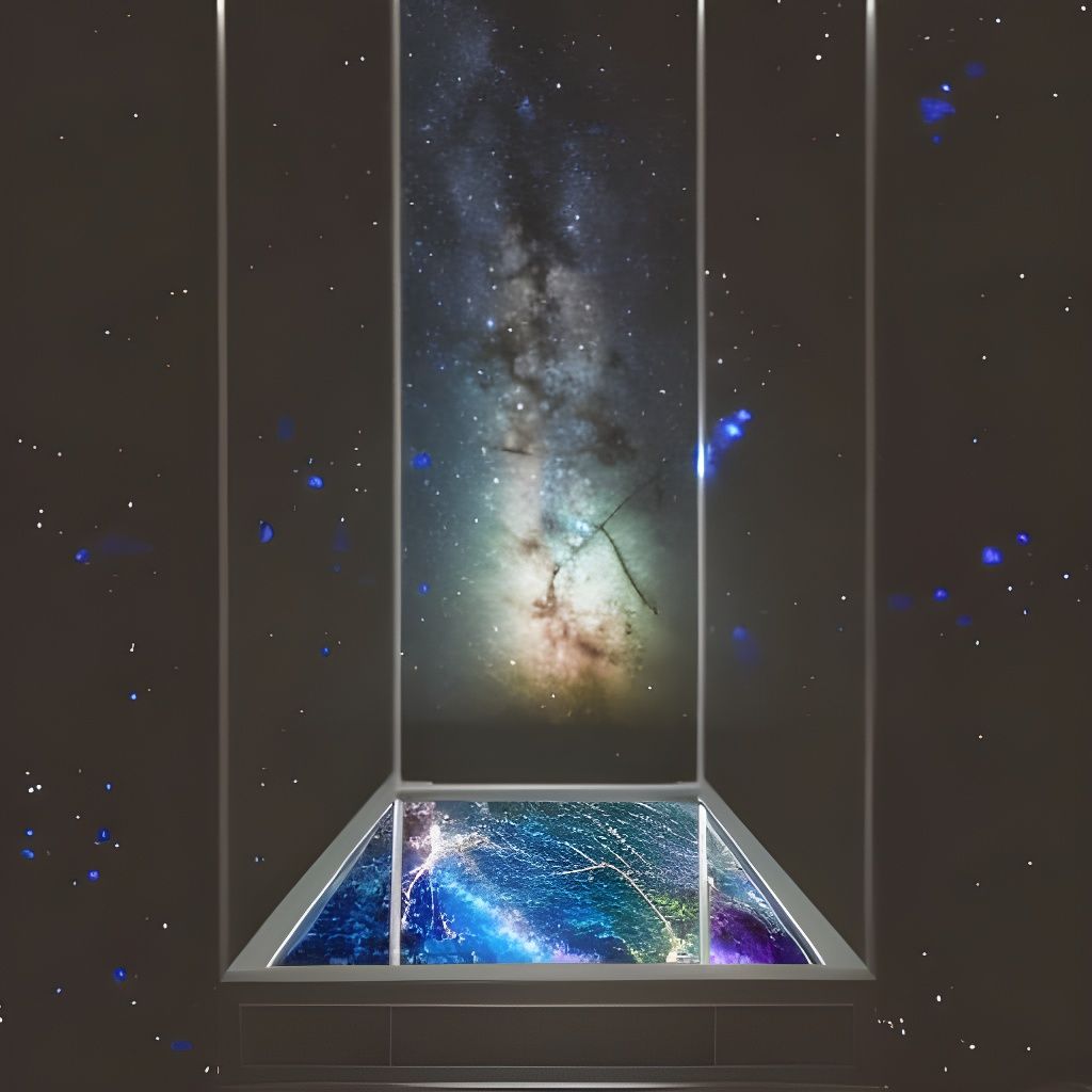 Milky Way in Glass Boxes: Ethereal Photorealistic Art