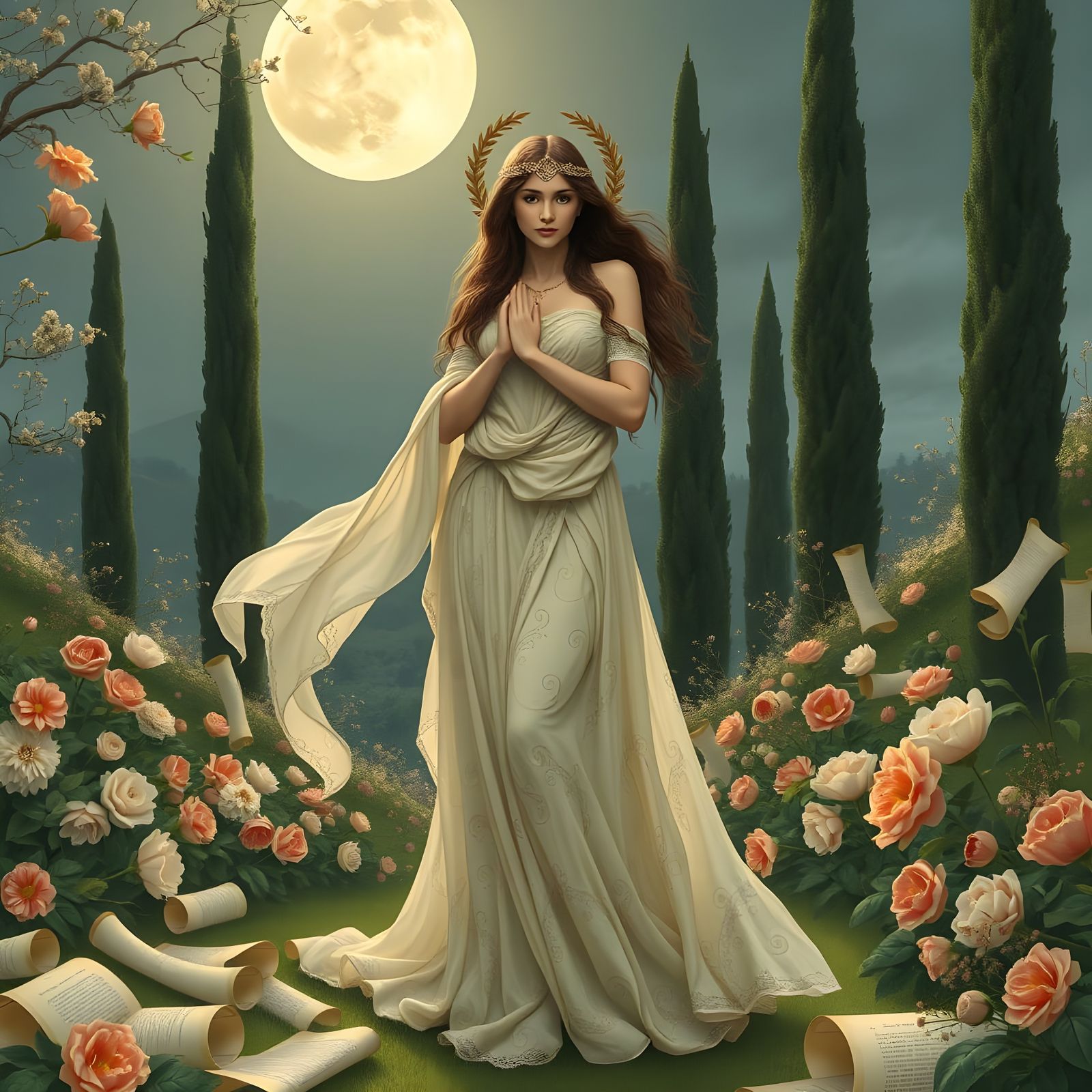 Calliope in Mythological Style