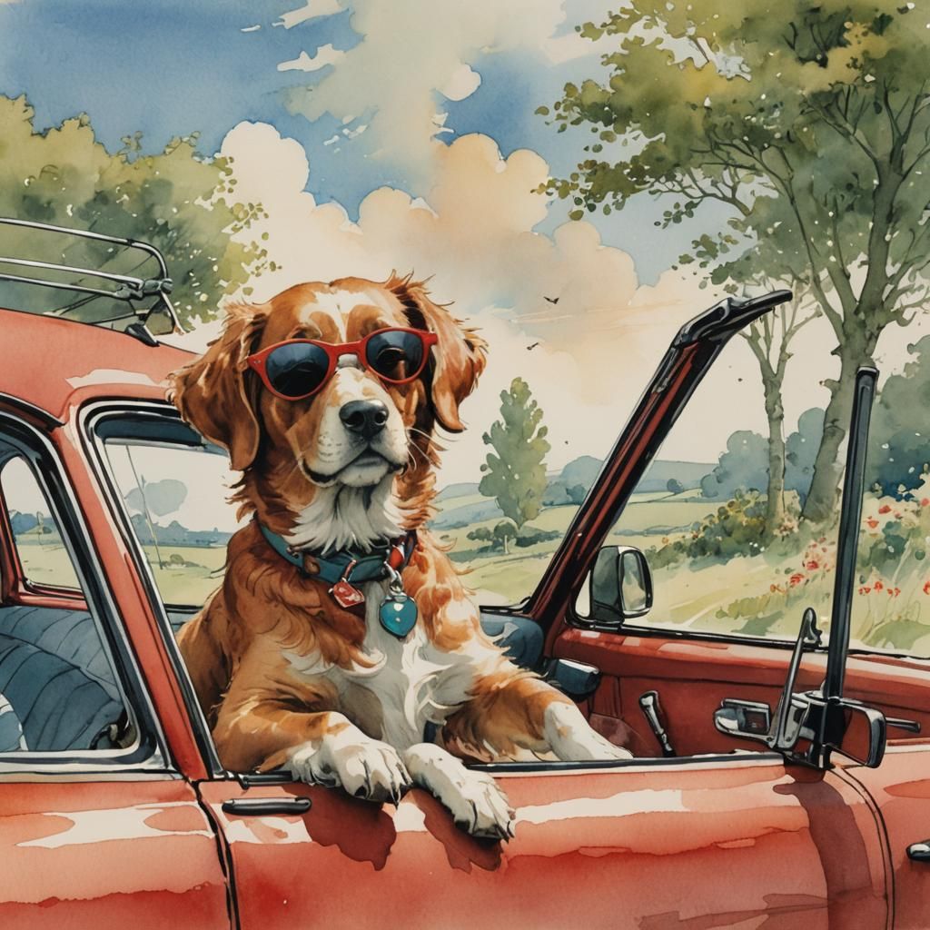 Dog in Capri by Children's Book Illustrators