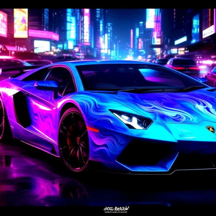Lamborghini 2025 Pandemic Restored Life Hyperrealistic Art