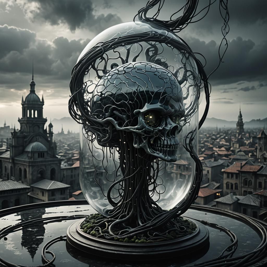 Ethereal Glass A in Dark Fantasy 3D Render