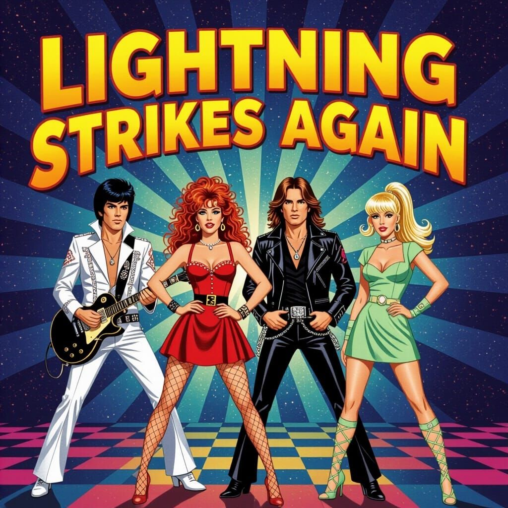 Rock Band Album Cover in Rutkowski Style