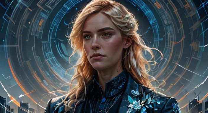 Dynamic Team Portrait of Secret Agents in City