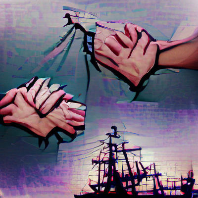 Intertwined Hands Symbolizing Connection