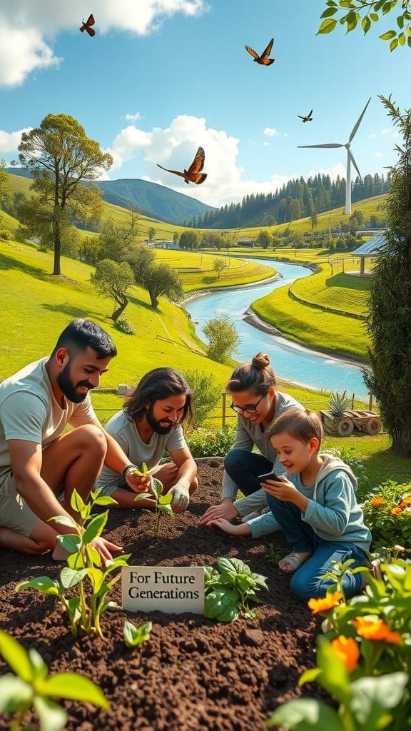 Diverse Humans Tend to a Thriving Garden in Harmony with Nat...