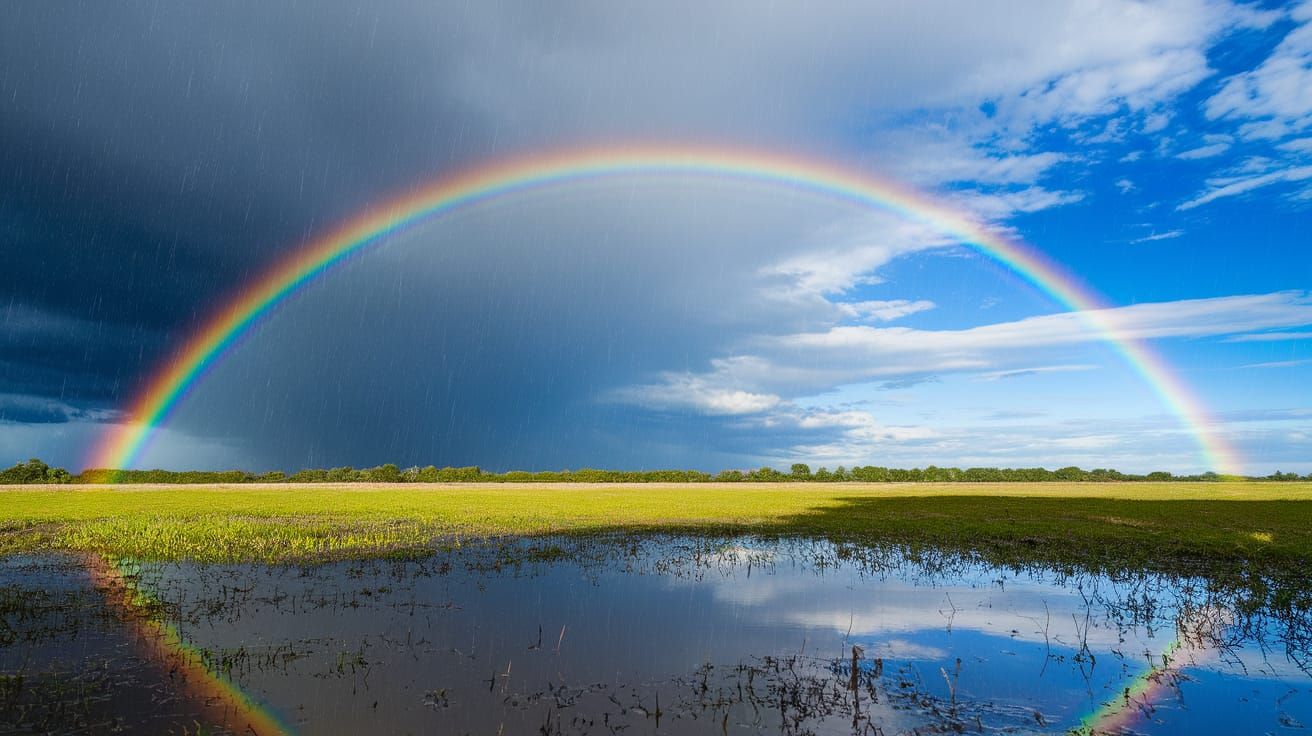 Rainbow After the Storm: A Breathtaking Photograph