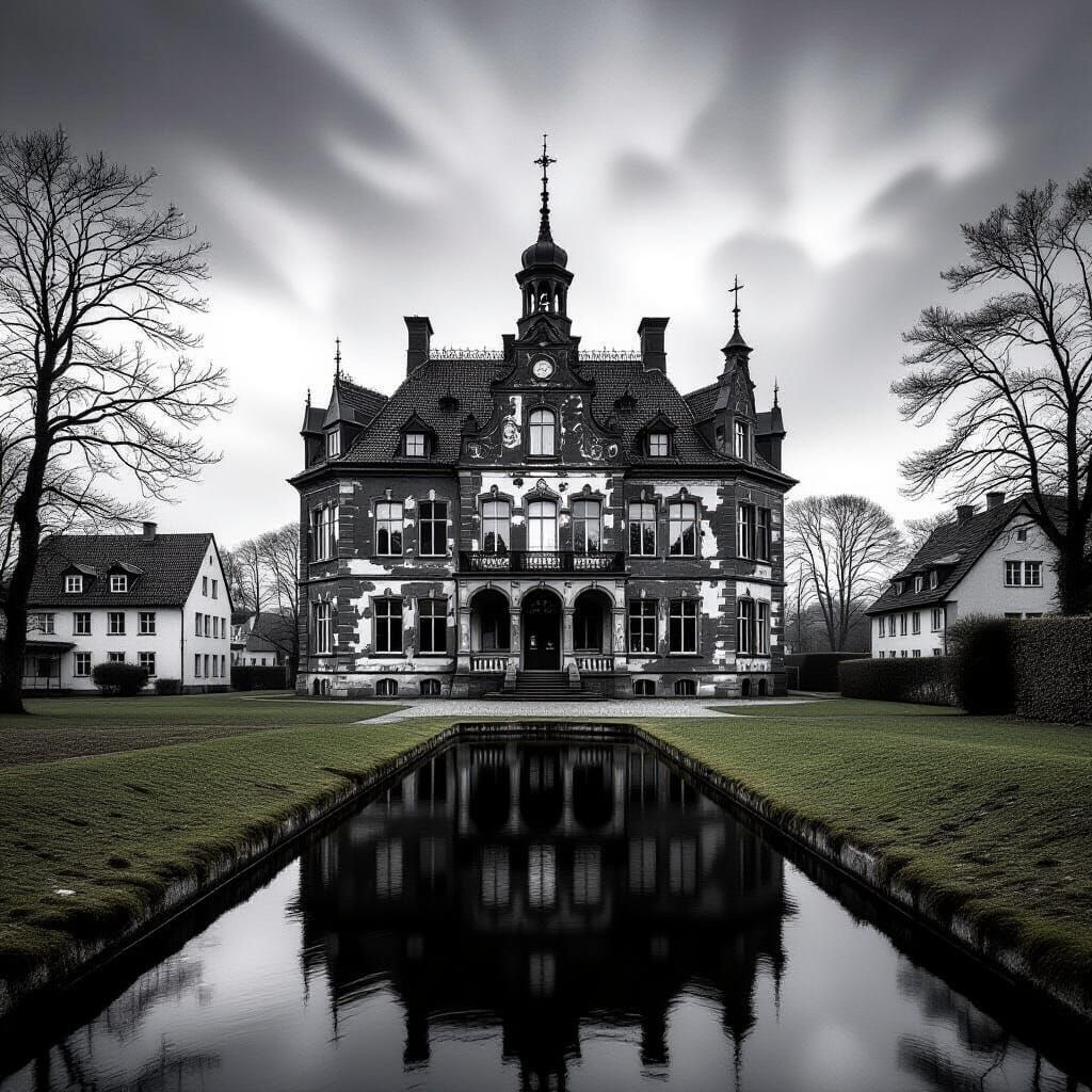 Dilapidated 1830s German Mansion in Wismar Park