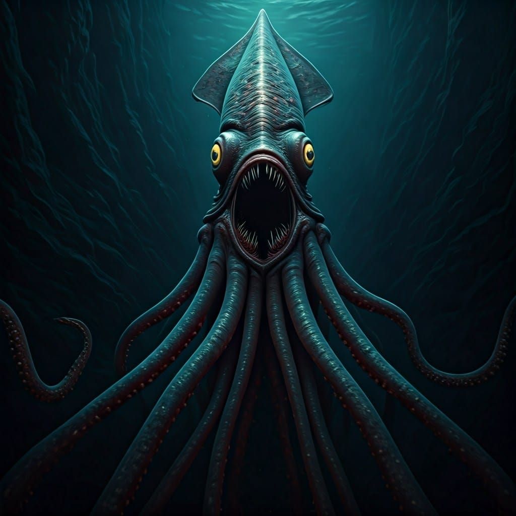 Gargantuan Eldritch Horror Emerges from Mariana Trench