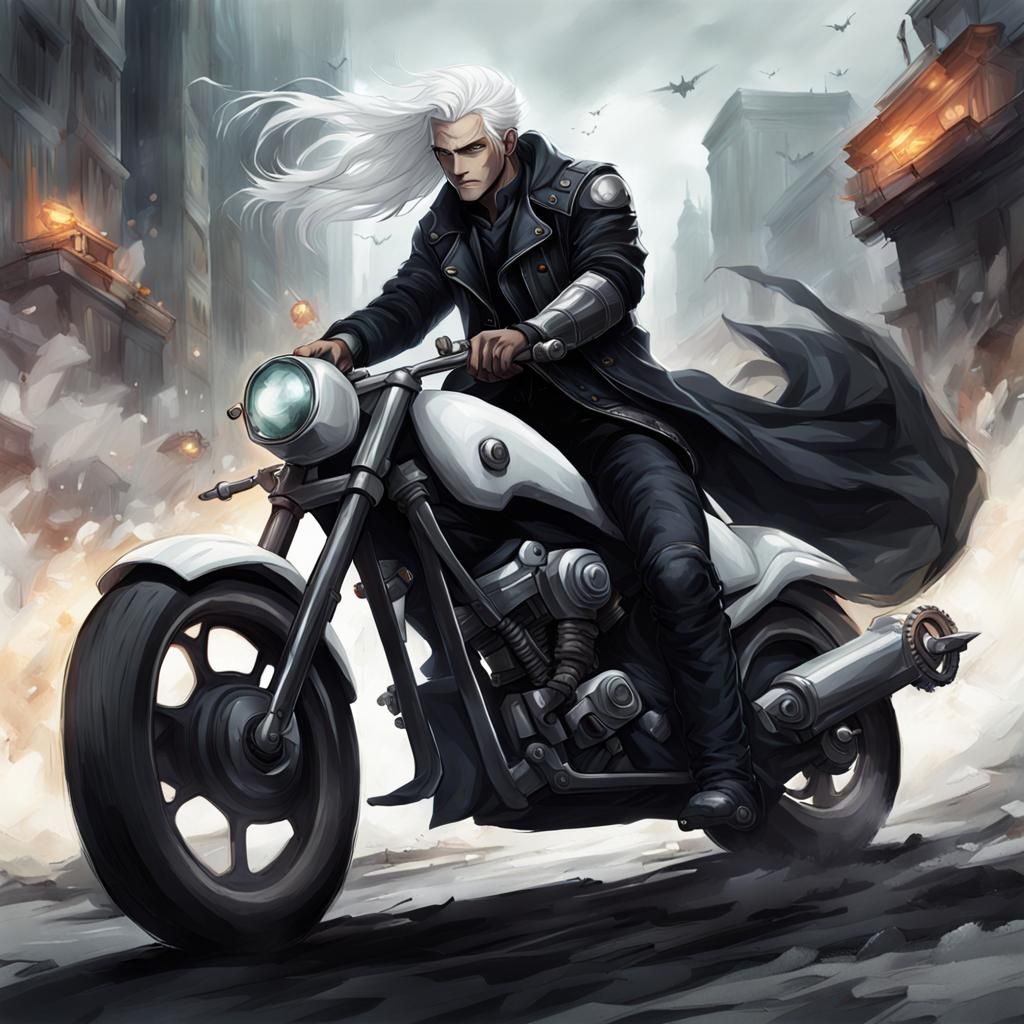 Horseman of Pestilence Rides a Motorcycle