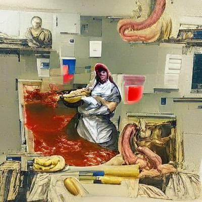 Technician's Feast: A Dark Renaissance Painting