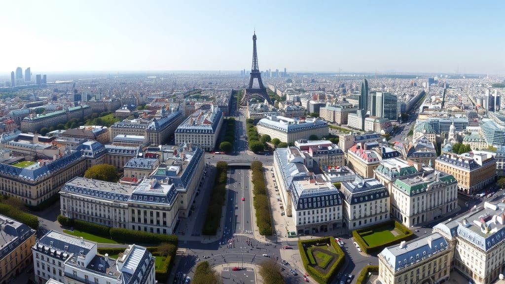 Paris from the Eiffel Tower: A Bird's-Eye View