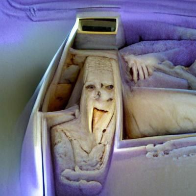 Ancient Vampire in Coffin