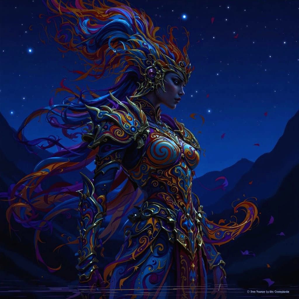 Fantasy Warrior: A Creation of Strength and Beauty