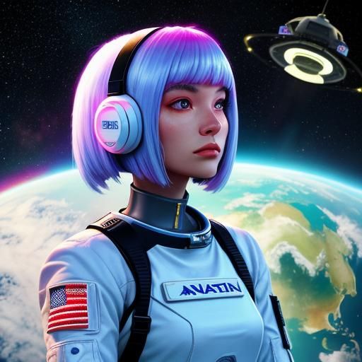 Lonely Astronaut Girl Receives Galactic Federation Signal