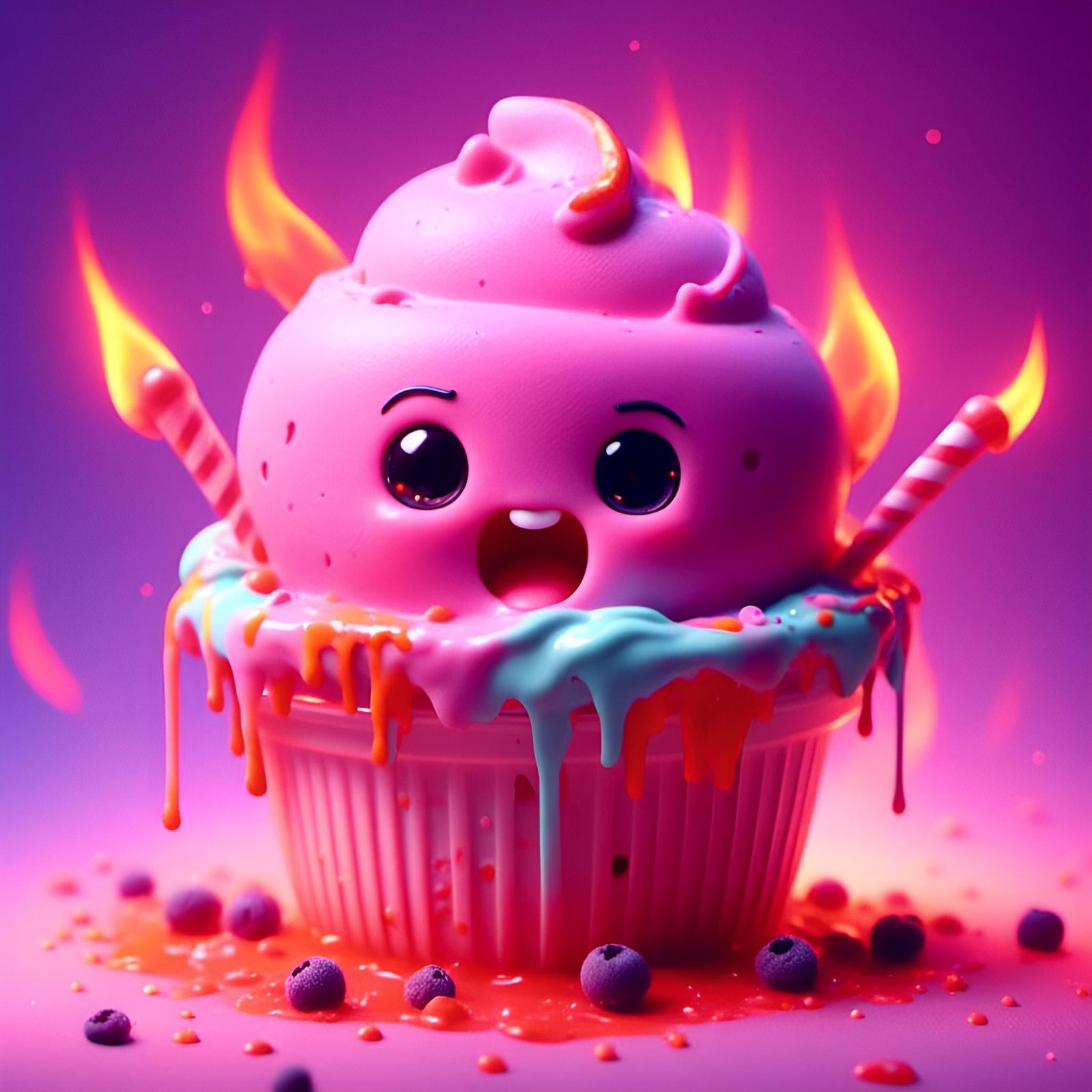 Screaming Gelato in Burning Cozy Shop