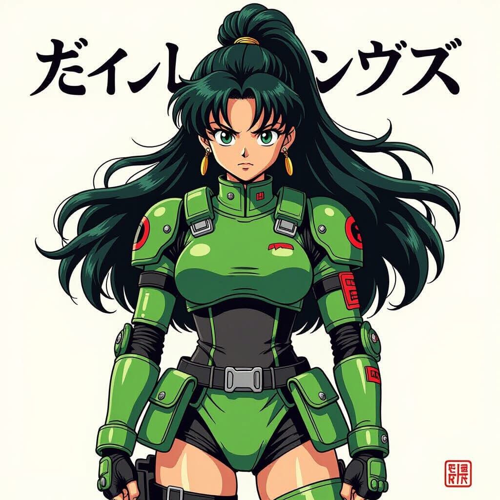 Girl in Combat Gear, Seinen Manga Style