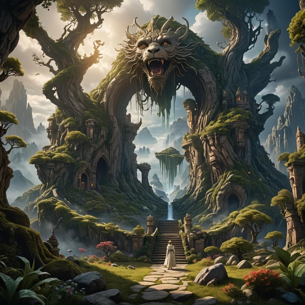 Fantastical Neverending Story Matte Painting